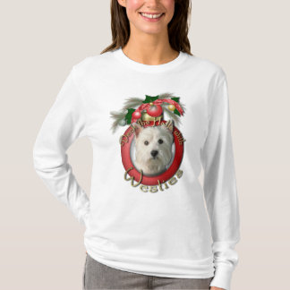 Camiseta Navidad - cubierta los pasillos - Westies