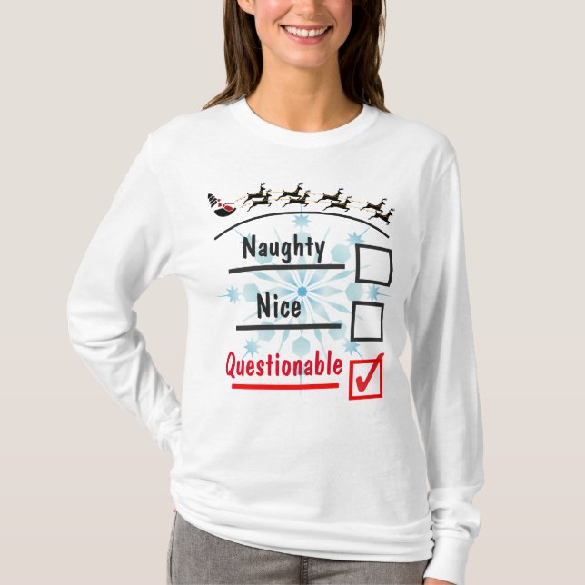 Camiseta Navidad cuestionable (Anverso)