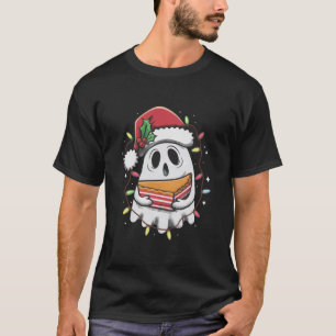 Camiseta Navidad Cumpleaños Fantasma Lindo Santa Fiesta Nav