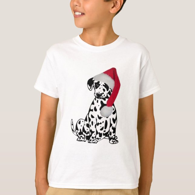 Camiseta Navidad dálmata (Anverso)