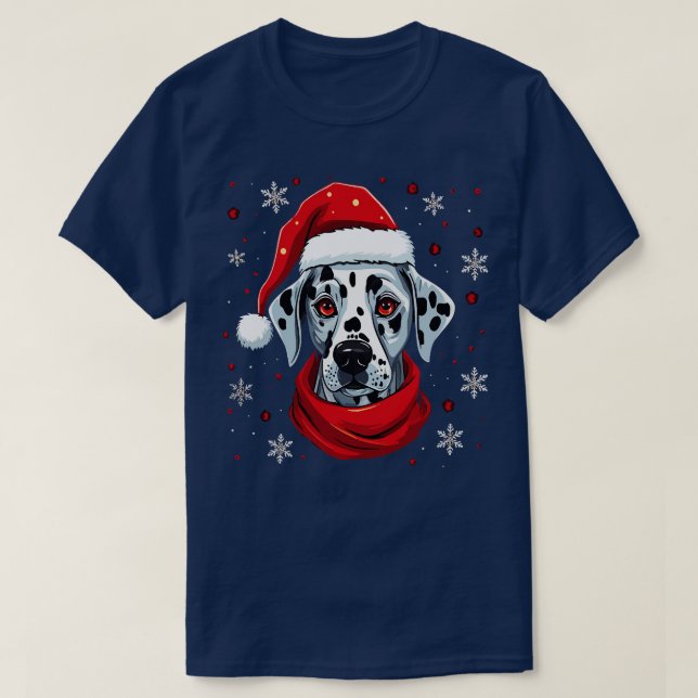 Camiseta Navidad Dálmata (Diseño del anverso)