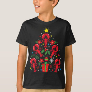 Camiseta navidad de bogavante adorno árbol divertido regalo