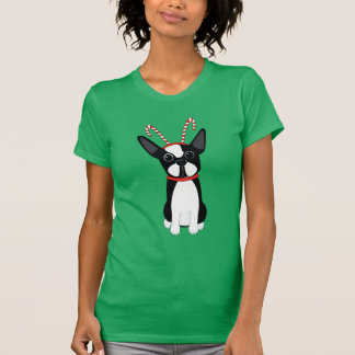Camiseta Navidad de Boston Terrier