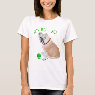 Camiseta Navidad de Bulldog Inglés