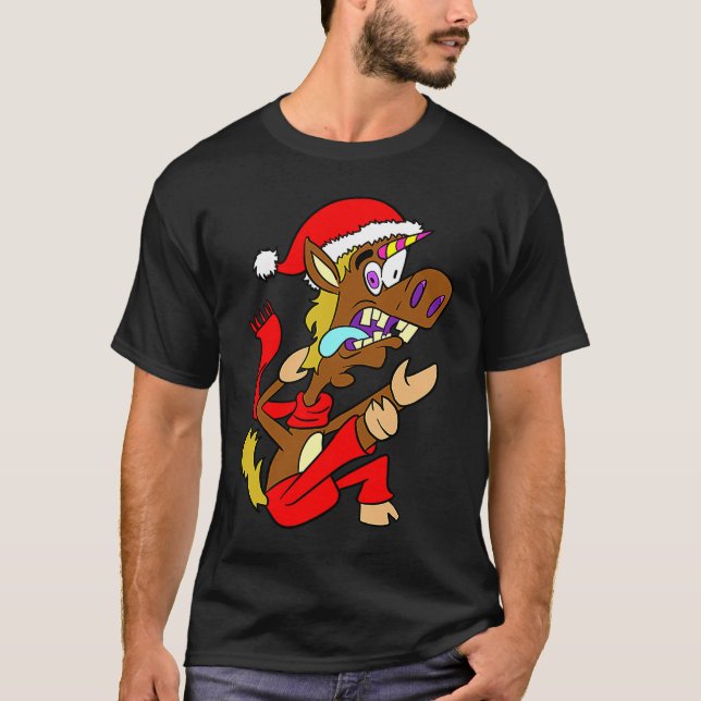 Camiseta Navidad de caballo (Anverso)