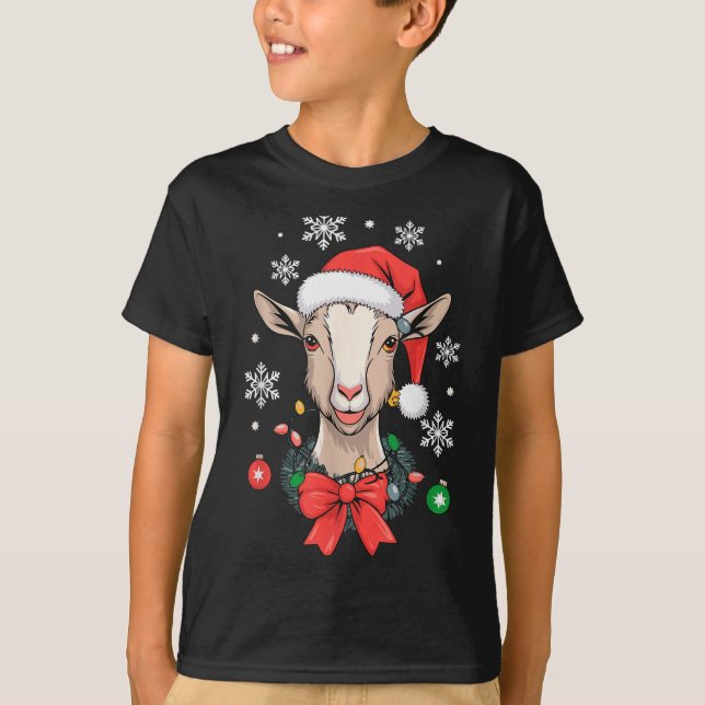 Camiseta Navidad de cabra  (Anverso)