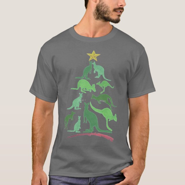 Camiseta Navidad de canguro (Anverso)