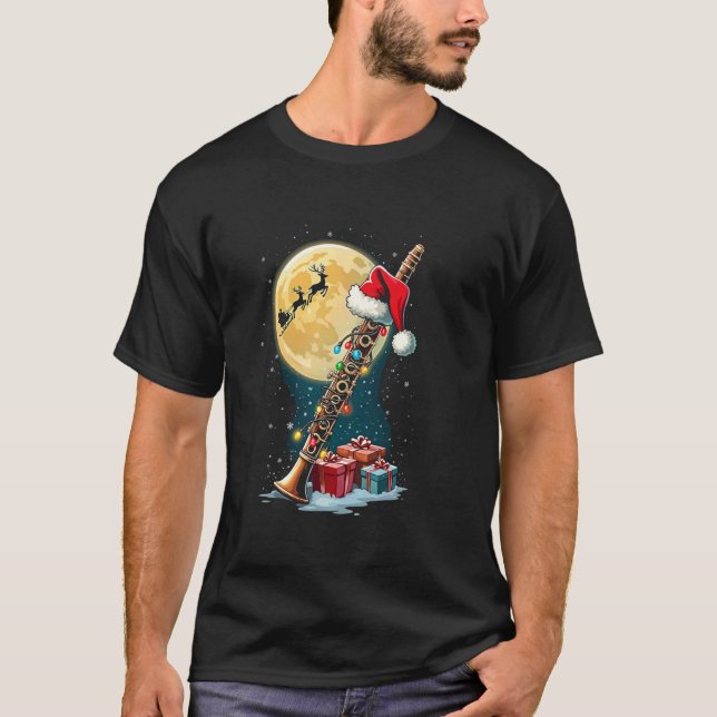 Camiseta Navidad de clarinete (Anverso)