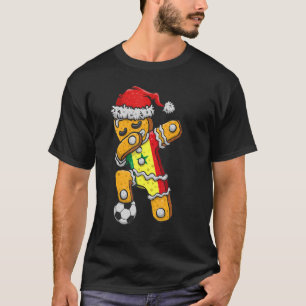 Camiseta Navidad de fútbol Dabbing Gingerbread Senegal
