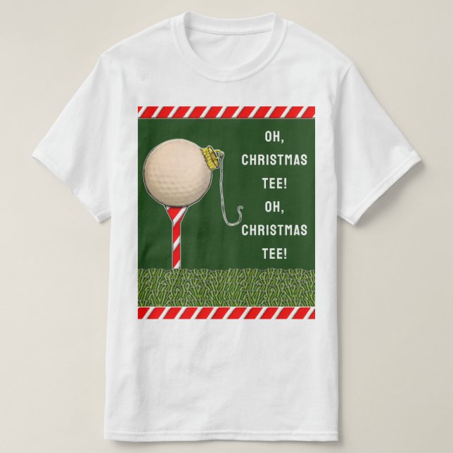 Camiseta Navidad de golf (Diseño del anverso)