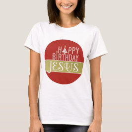 Camiseta Navidad de Jesús del feliz cumpleaños