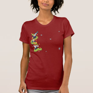 Camiseta Navidad de la familia del pingüino