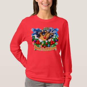 Camiseta Navidad de la familia: RUDOLF