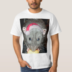 Camiseta Navidad de la rata de Santa Dumbo