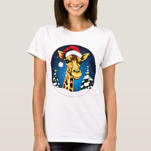 Camiseta Navidad de las jirafas