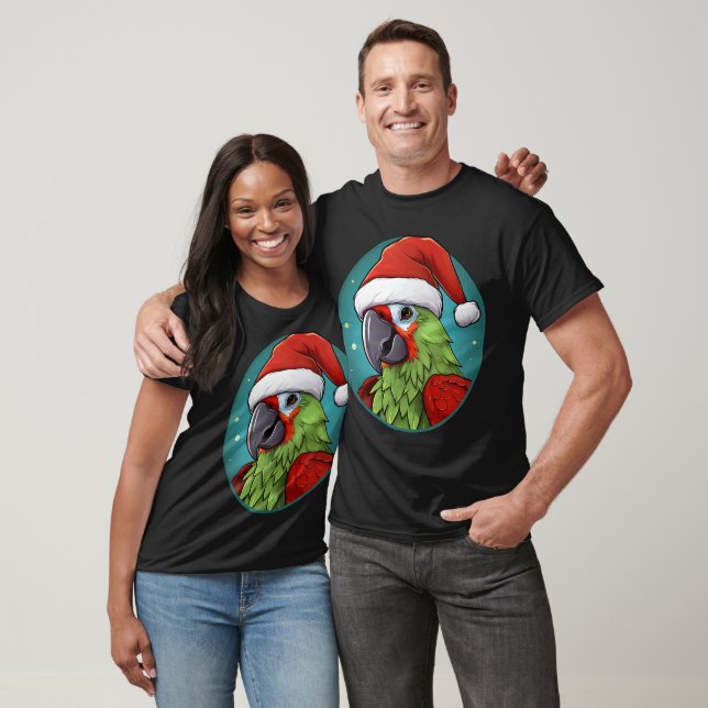 Camiseta Navidad de loro (Unisexo)