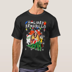 Camiseta Navidad de los animales del Armadillo de Navidad