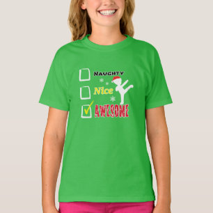 Camiseta Navidad de los artes marciales de los niños