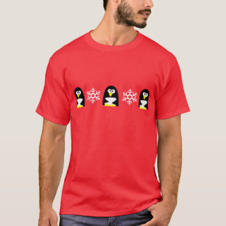 Camiseta Navidad de los pingüinos