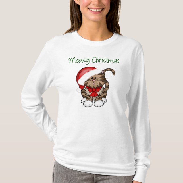 Camiseta Navidad de Meowy (Anverso)