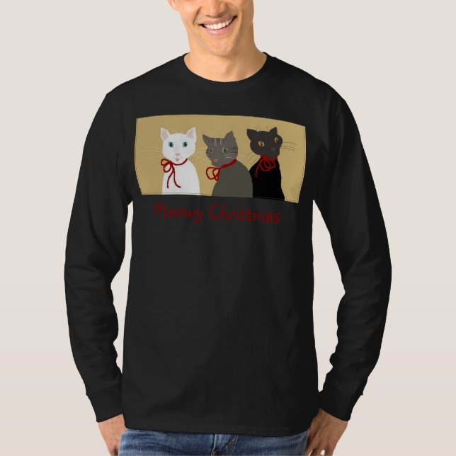 Camiseta Navidad de Meowy (Anverso)