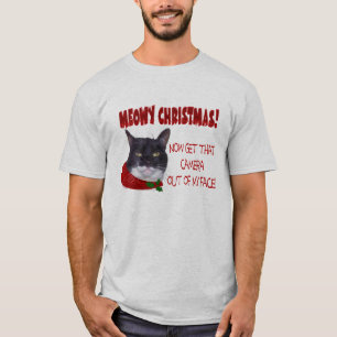 Camiseta ¡NAVIDAD DE MEOWY! ¡… Gatito cansado de la cámara!