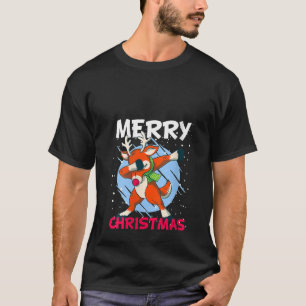 Camiseta Navidad de Mujeres Nieve Dabbing Santa Rudolf Nari