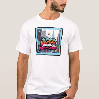 Camiseta navidad de nueva york