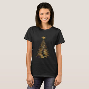 Camiseta Navidad de oro