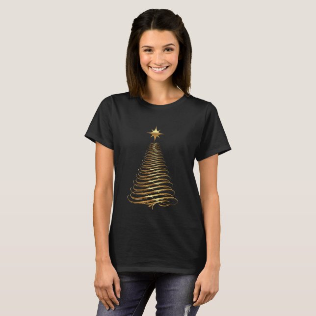 Camiseta Navidad de oro (Anverso completo)