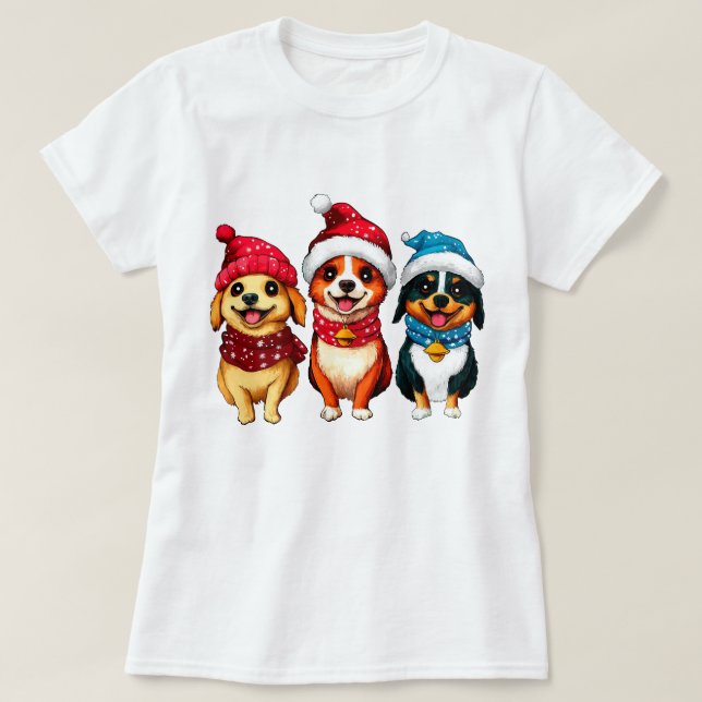 Camiseta Navidad de Perros (Diseño del anverso)