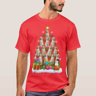 Camiseta Navidad de recuperar el Labrador con iluminación n