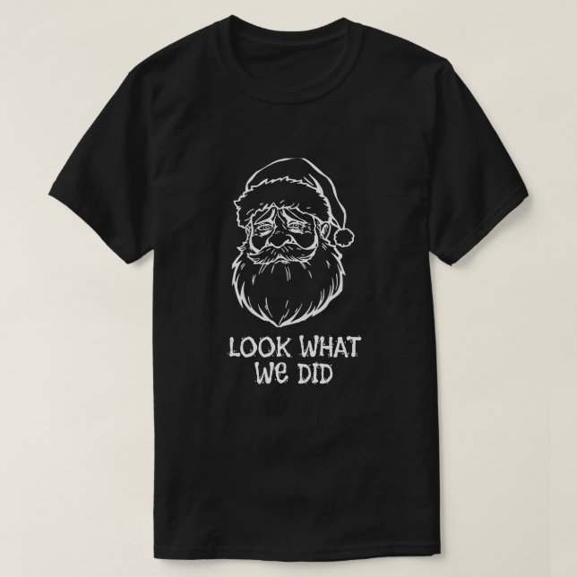 Camiseta Navidad de Santa Triste (Diseño del anverso)