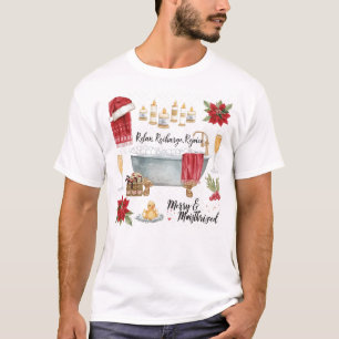Camiseta Navidad de Spa con sombrero de Santa