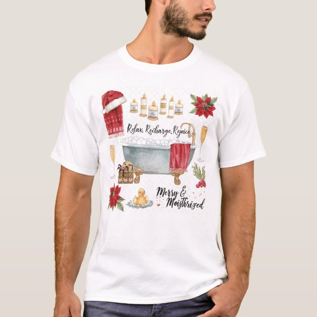 Camiseta Navidad de Spa con sombrero de Santa (Anverso)