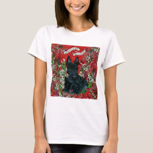 Camiseta Navidad de Terrier del escocés