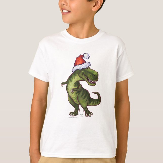 Camiseta Navidad de TRex (Anverso)
