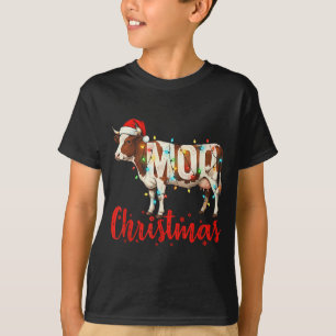 Camiseta Navidad de Vaca Divertida Amantes de las Vacas Gra