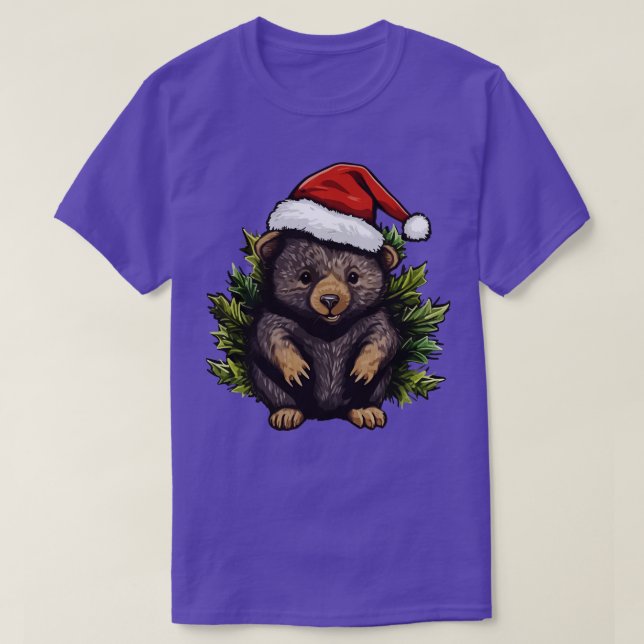Camiseta Navidad de Wombat (Diseño del anverso)
