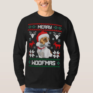 Camiseta Navidad de Woofmas del perro de Jack Russell