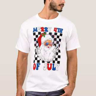Camiseta Navidad del 4 de Julio en Julio Vacaciones de Vera