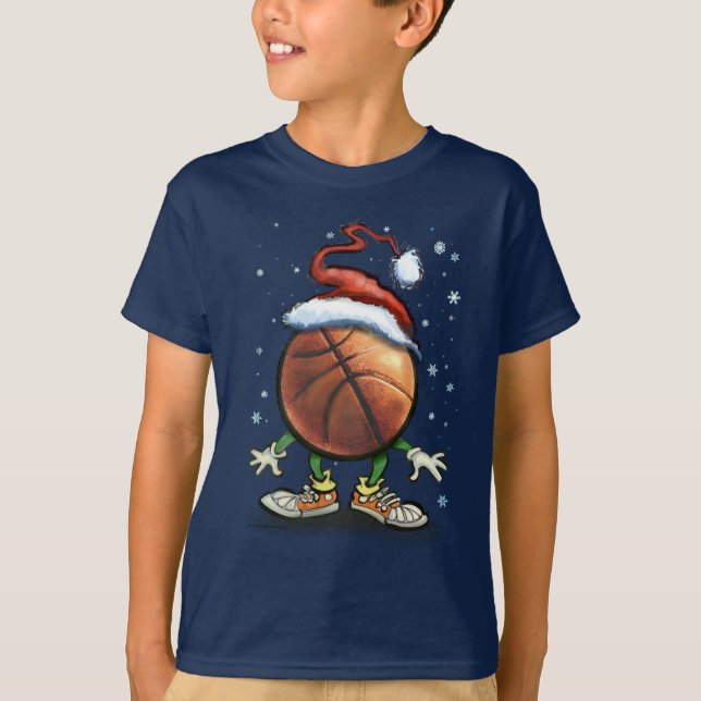 Camiseta Navidad del baloncesto (Anverso)