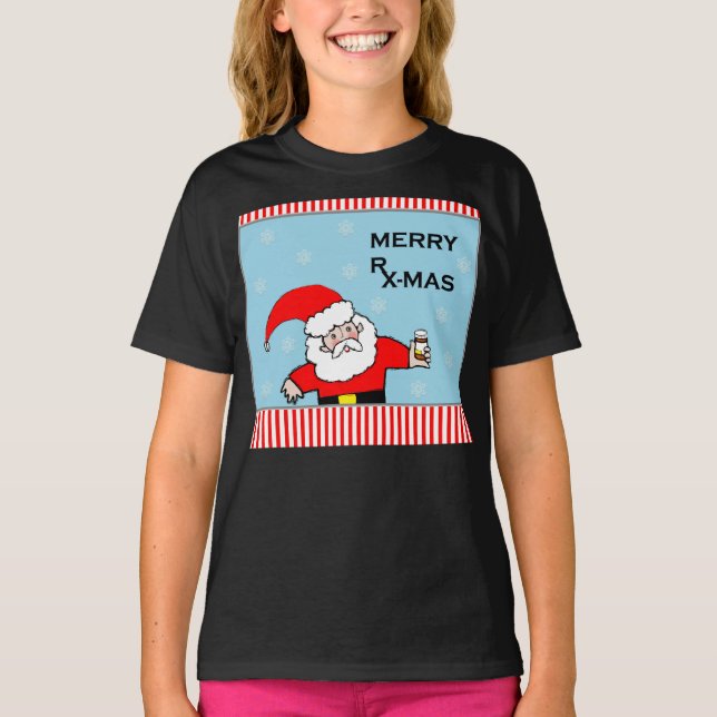 Camiseta navidad del farmacéutico (Anverso)