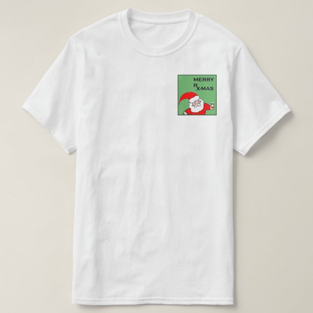 Camiseta Navidad del farmacéutico (Diseño del anverso)