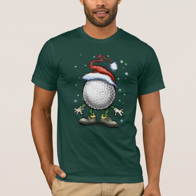 Camiseta Navidad del golf (Anverso)
