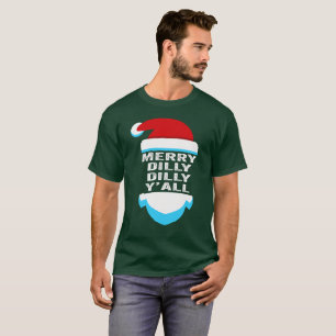 Camiseta Navidad del gorra de Yall Santa del fenómeno del