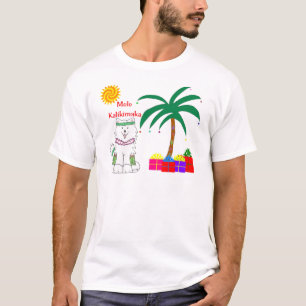 Camiseta Navidad del Hawaiian del samoyedo