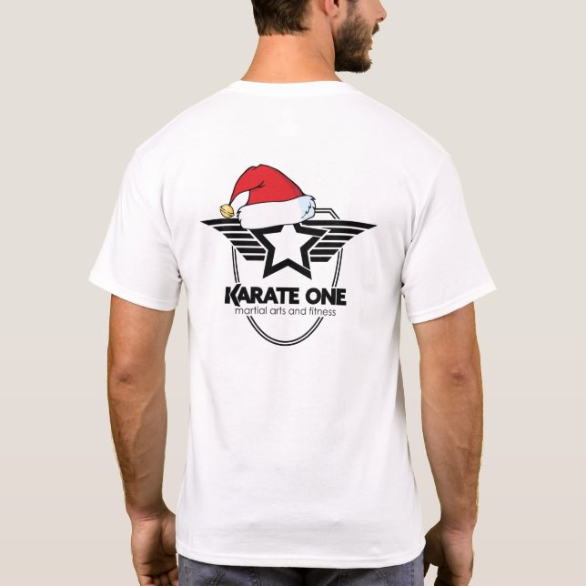 Camiseta Navidad del karate uno (Reverso)