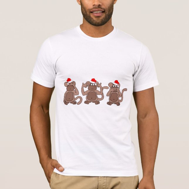 Camiseta navidad del mono (Anverso)