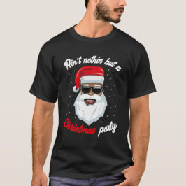 Camiseta navidad del papá noel africano